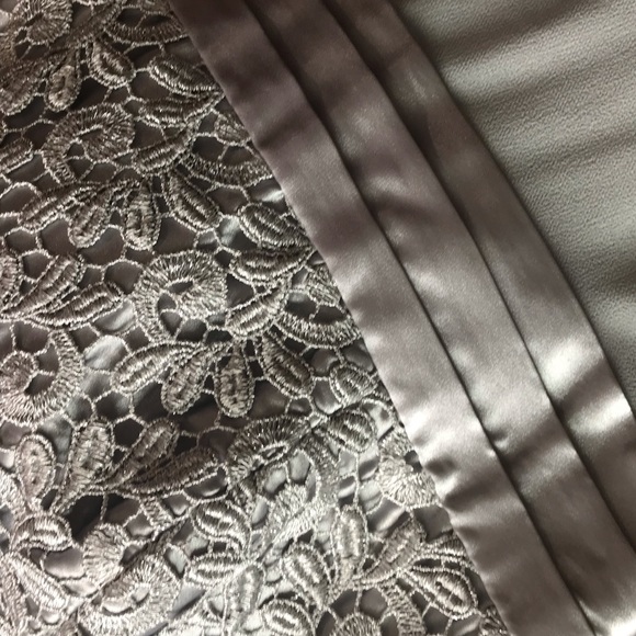 R&M Richards Silver Formal Dress And Shawl - Picture 7 of 8